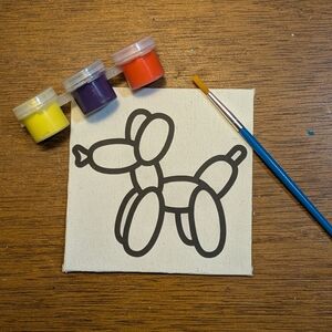 Balloon Dog Canvas Painting Kit